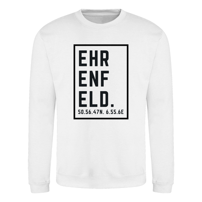 Ehrenfeld Koordinaten (großer Druck auf der Brust) - Basic Sweatshirt