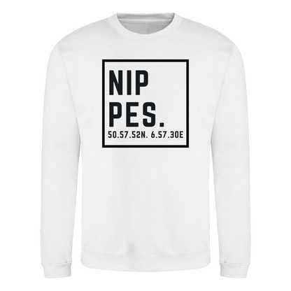 Nippes Koordinaten (großer Druck auf der Brust) - Basic Sweatshirt