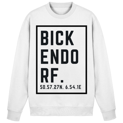 Bickendorf Koordinaten (großer Druck auf der Brust) - Basic Sweatshirt