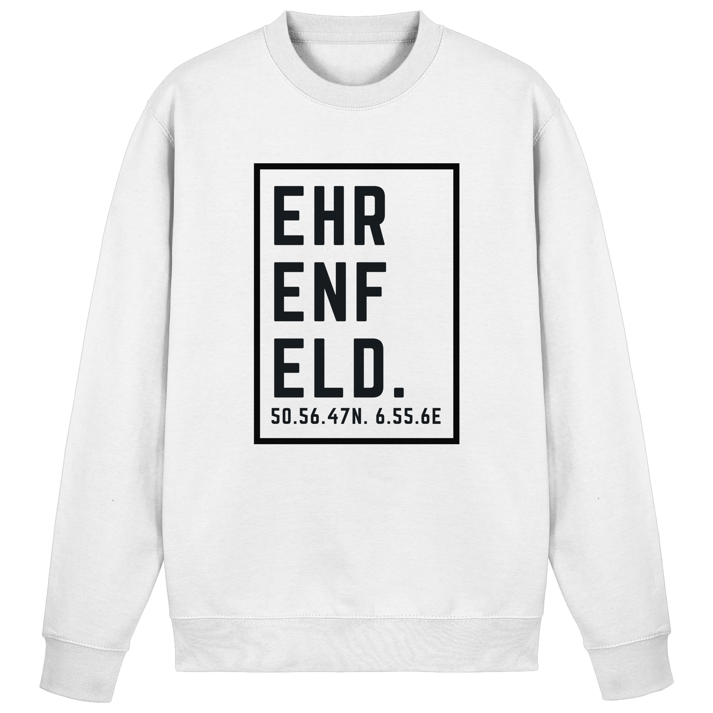 Ehrenfeld Koordinaten (großer Druck auf der Brust) - Basic Sweatshirt