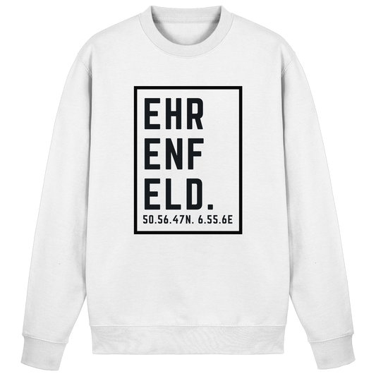 Ehrenfeld Koordinaten (großer Druck auf der Brust) - Basic Sweatshirt