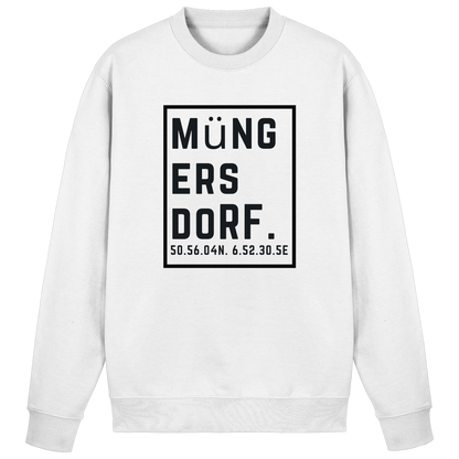 Müngersdorf Koordinaten (großer Druck auf der Brust) - Basic Sweatshirt