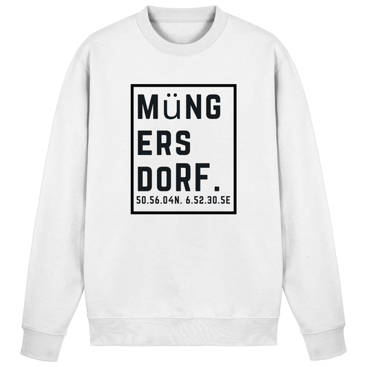 Müngersdorf Koordinaten (großer Druck auf der Brust) - Basic Sweatshirt