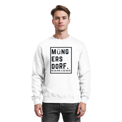 Müngersdorf Koordinaten (großer Druck auf der Brust) - Basic Sweatshirt