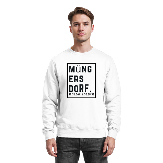 Müngersdorf Koordinaten (großer Druck auf der Brust) - Basic Sweatshirt