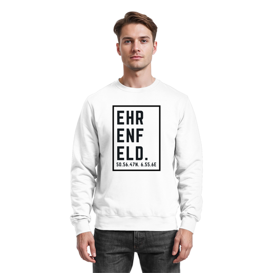 Ehrenfeld Koordinaten (großer Druck auf der Brust) - Basic Sweatshirt
