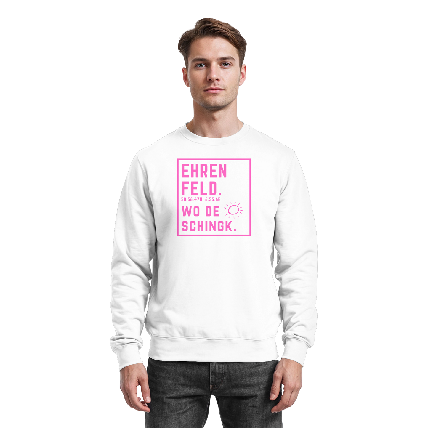 Wo de Sonn schingk - Ehrenfeld Druck   - Basic Sweatshirt