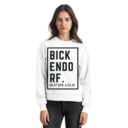 Bickendorf Koordinaten (großer Druck auf der Brust) - Basic Sweatshirt