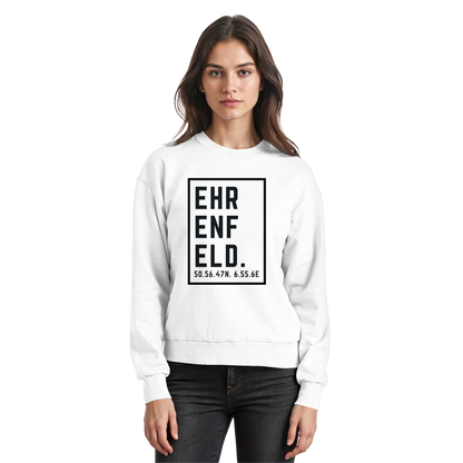 Ehrenfeld Koordinaten (großer Druck auf der Brust) - Basic Sweatshirt