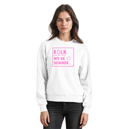 Wo de Sonn schingk - Köln Druck  - Basic Sweatshirt