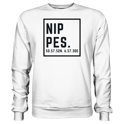 Nippes Koordinaten (großer Druck auf der Brust) - Basic Sweatshirt