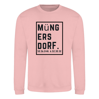 Müngersdorf Koordinaten (großer Druck auf der Brust) - Basic Sweatshirt