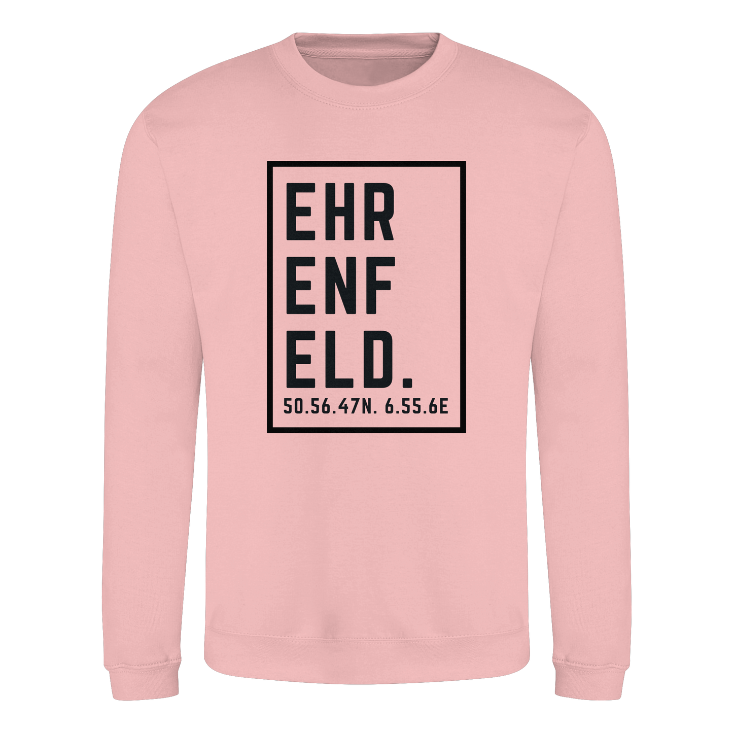 Ehrenfeld Koordinaten (großer Druck auf der Brust) - Basic Sweatshirt