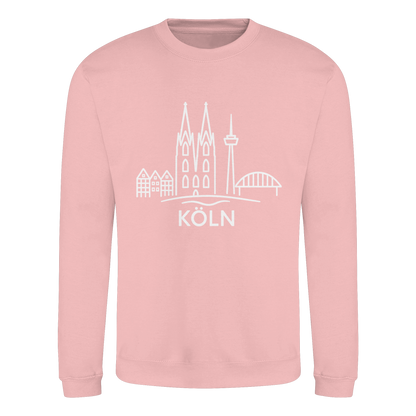 Köln Skyline (großer Druck auf der Brust) - Basic Sweatshirt