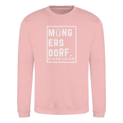 Müngersdorf Koordinaten (großer Druck auf der Brust) - Basic Sweatshirt