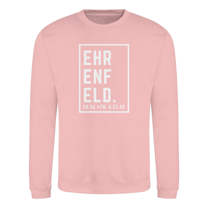 Ehrenfeld Koordinaten (großer Druck auf der Brust) - Basic Sweatshirt