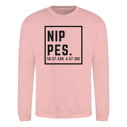 Nippes Koordinaten (großer Druck auf der Brust) - Basic Sweatshirt