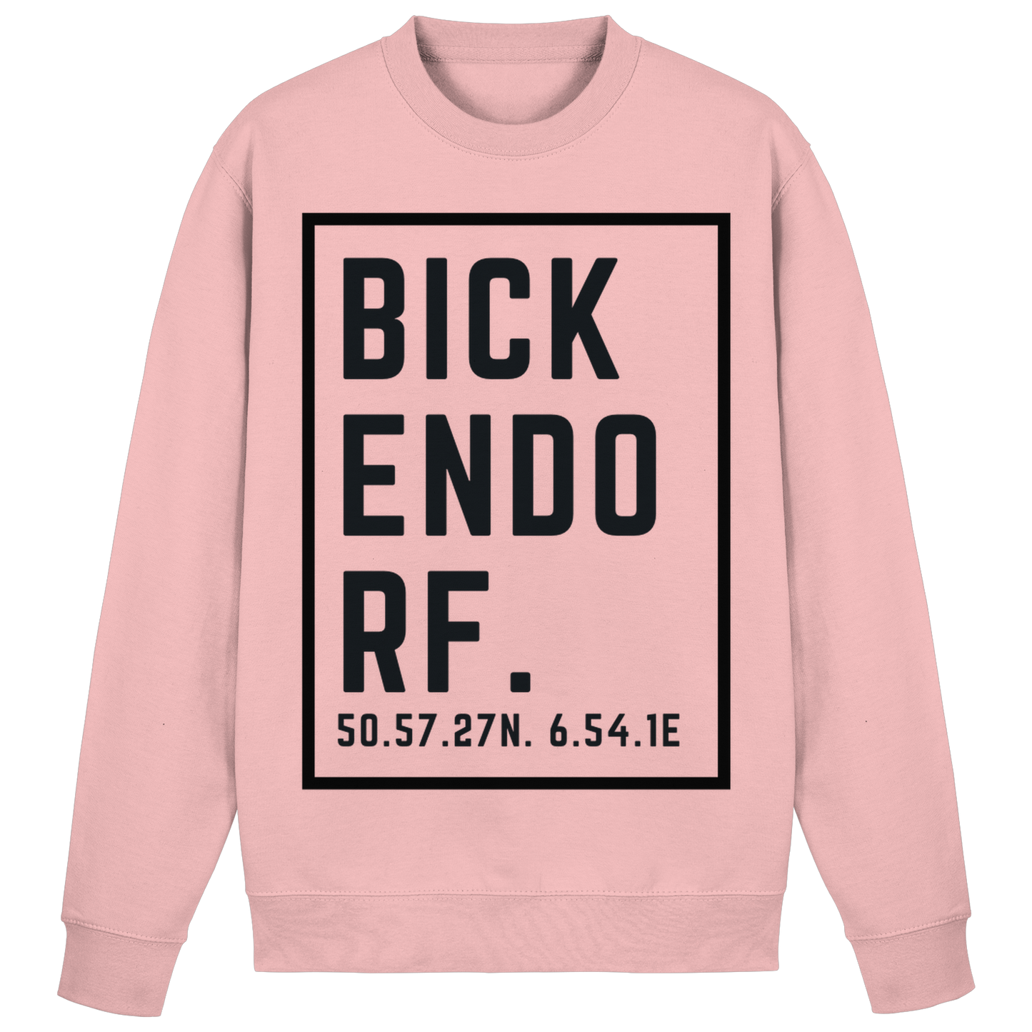 Bickendorf Koordinaten (großer Druck auf der Brust) - Basic Sweatshirt