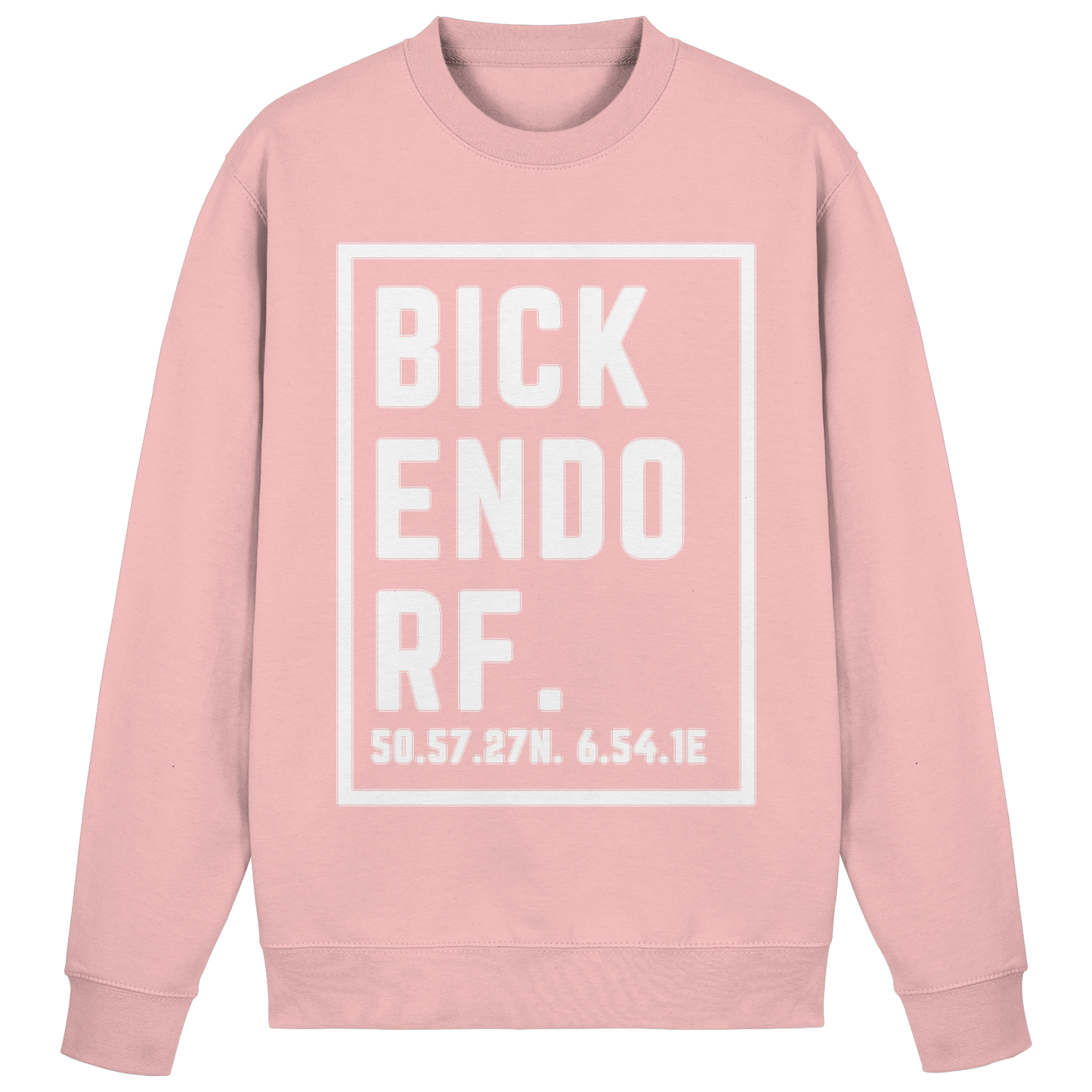 Bickendorf Koordinaten (großer Druck auf der Brust) - Basic Sweatshirt