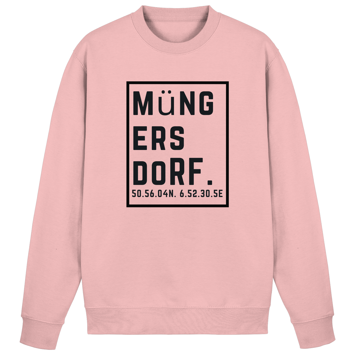 Müngersdorf Koordinaten (großer Druck auf der Brust) - Basic Sweatshirt