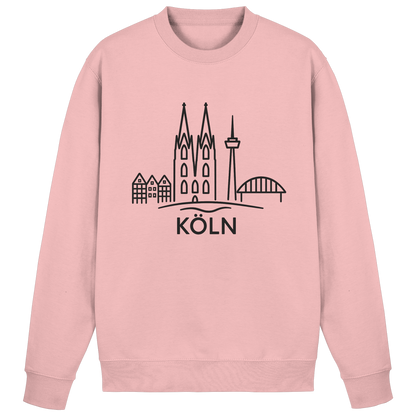 Köln Skyline (großer Druck auf der Brust) - Basic Sweatshirt