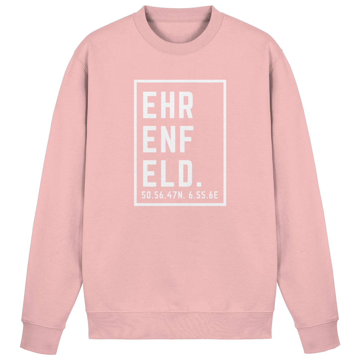 Ehrenfeld Koordinaten (großer Druck auf der Brust) - Basic Sweatshirt