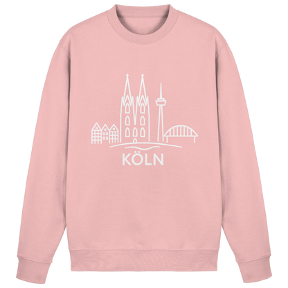 Köln Skyline (großer Druck auf der Brust) - Basic Sweatshirt