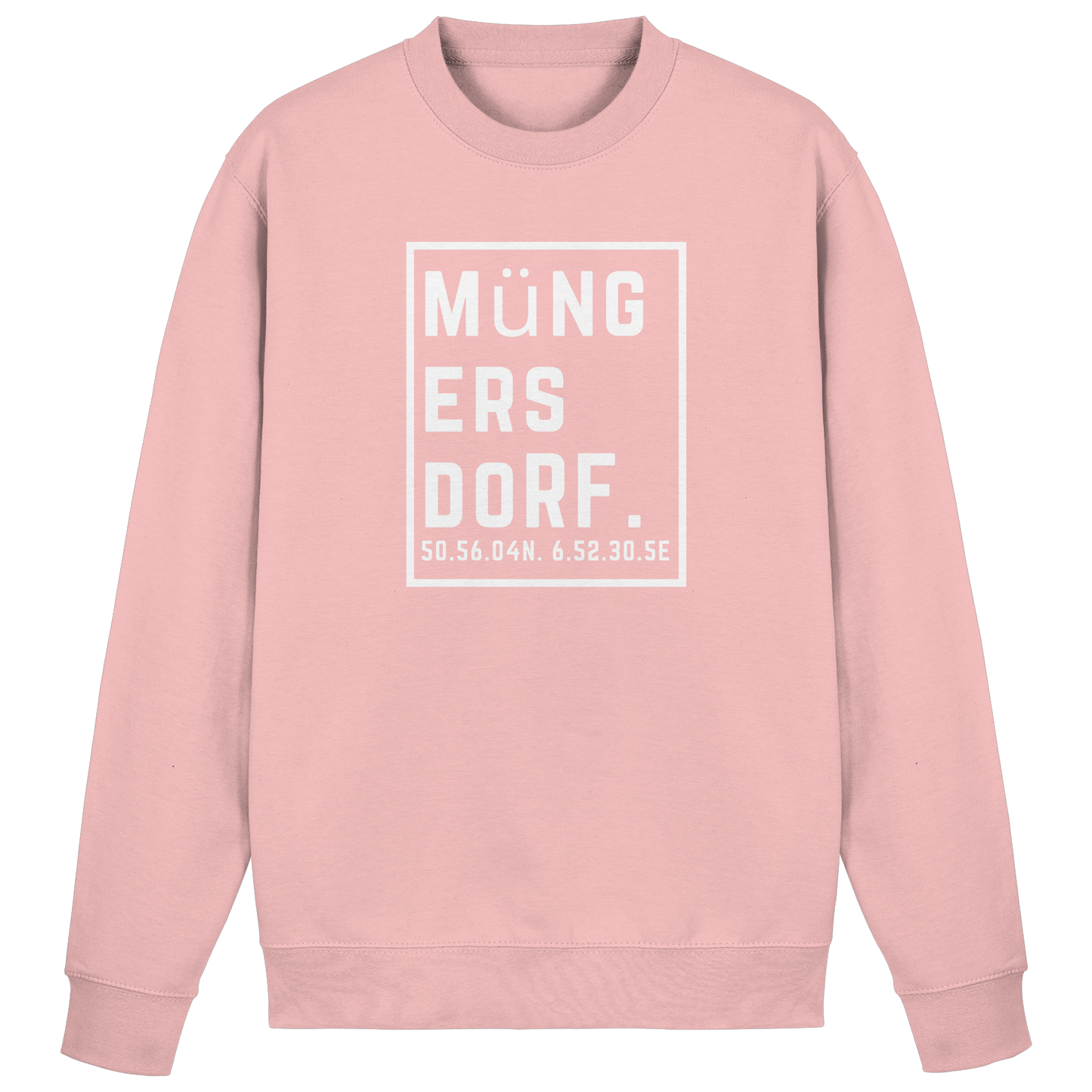 Müngersdorf Koordinaten (großer Druck auf der Brust) - Basic Sweatshirt