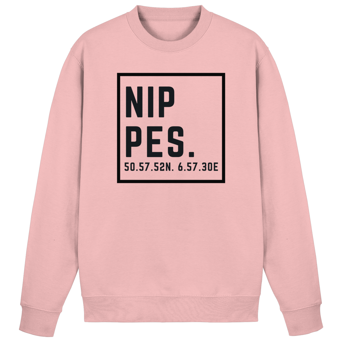 Nippes Koordinaten (großer Druck auf der Brust) - Basic Sweatshirt