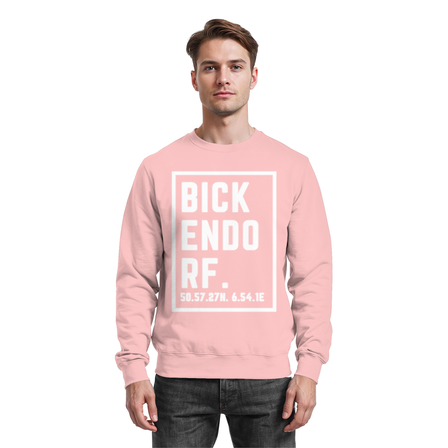 Bickendorf Koordinaten (großer Druck auf der Brust) - Basic Sweatshirt