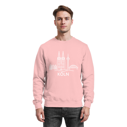 Köln Skyline (großer Druck auf der Brust) - Basic Sweatshirt