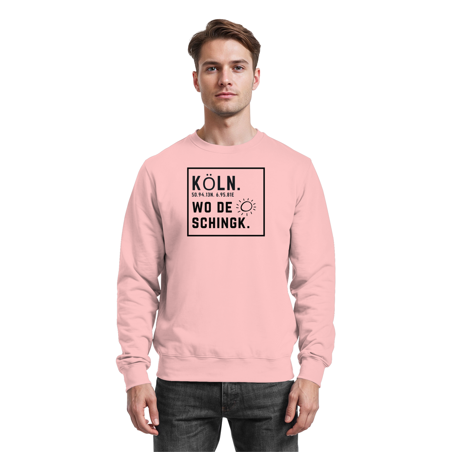 Wo de Sonn schingk - Köln Druck   - Basic Sweatshirt