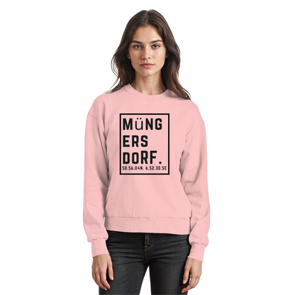 Müngersdorf Koordinaten (großer Druck auf der Brust) - Basic Sweatshirt