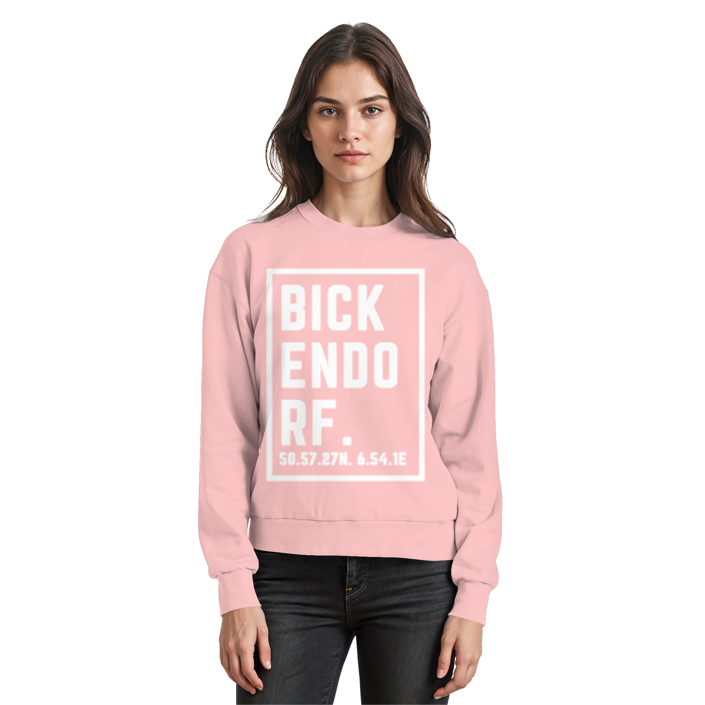 Bickendorf Koordinaten (großer Druck auf der Brust) - Basic Sweatshirt