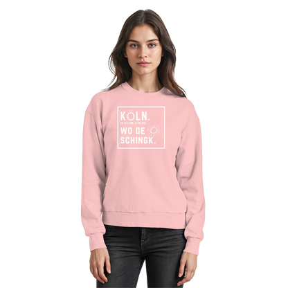 Wo de Sonn schingk - Köln Druck - Basic Sweatshirt
