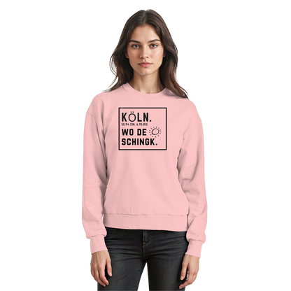 Wo de Sonn schingk - Köln Druck   - Basic Sweatshirt