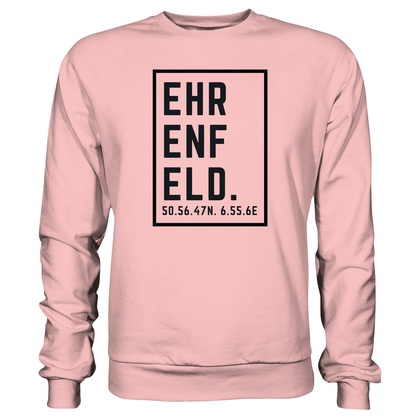 Ehrenfeld Koordinaten (großer Druck auf der Brust) - Basic Sweatshirt