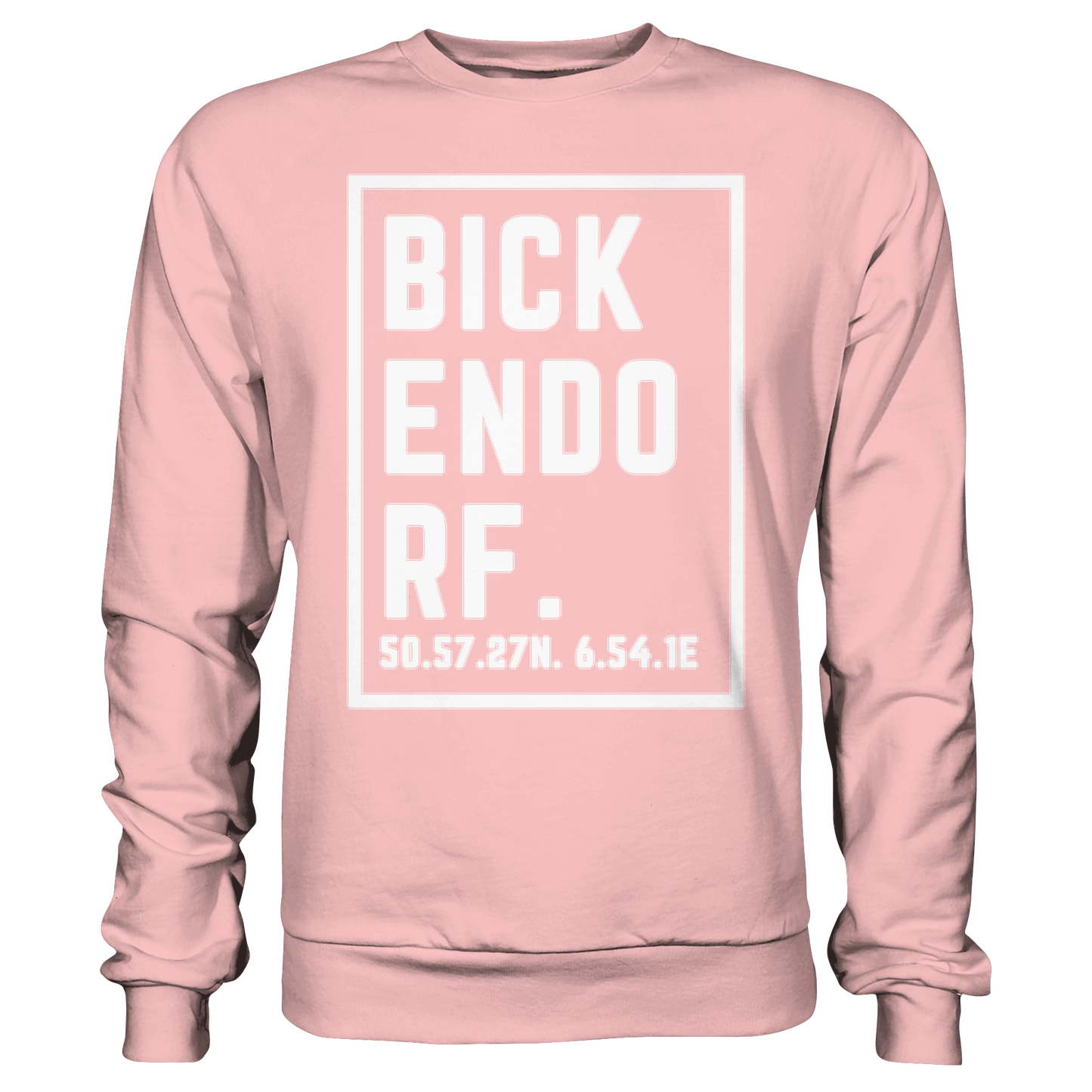 Bickendorf Koordinaten (großer Druck auf der Brust) - Basic Sweatshirt