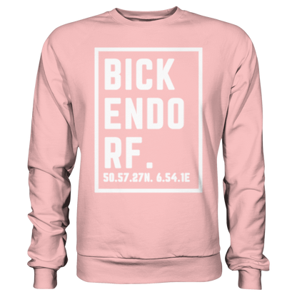 Bickendorf Koordinaten (großer Druck auf der Brust) - Basic Sweatshirt