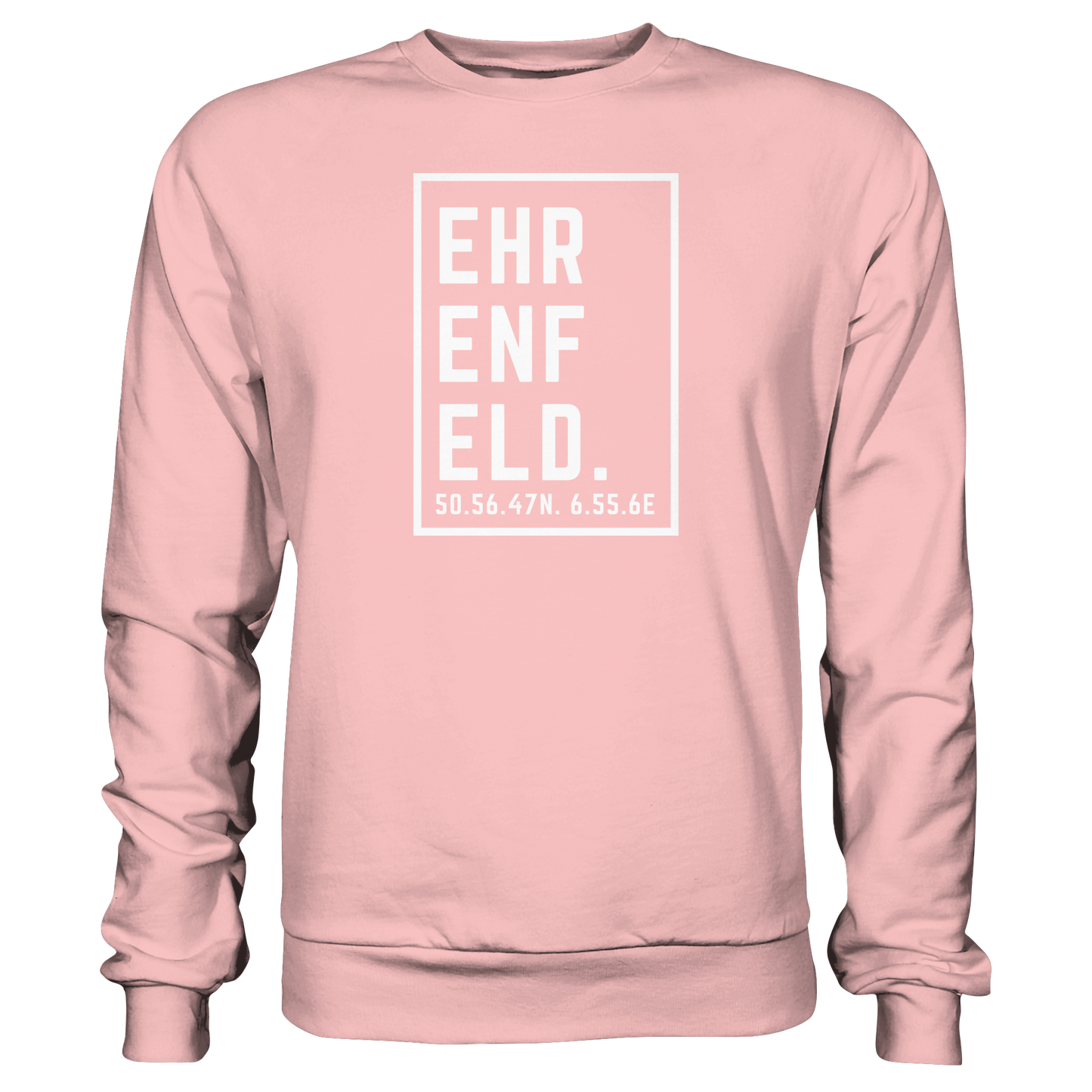 Ehrenfeld Koordinaten (großer Druck auf der Brust) - Basic Sweatshirt
