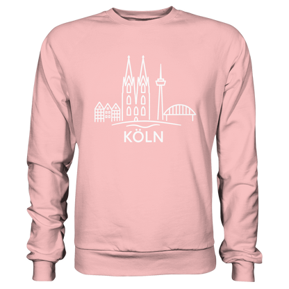 Köln Skyline (großer Druck auf der Brust) - Basic Sweatshirt