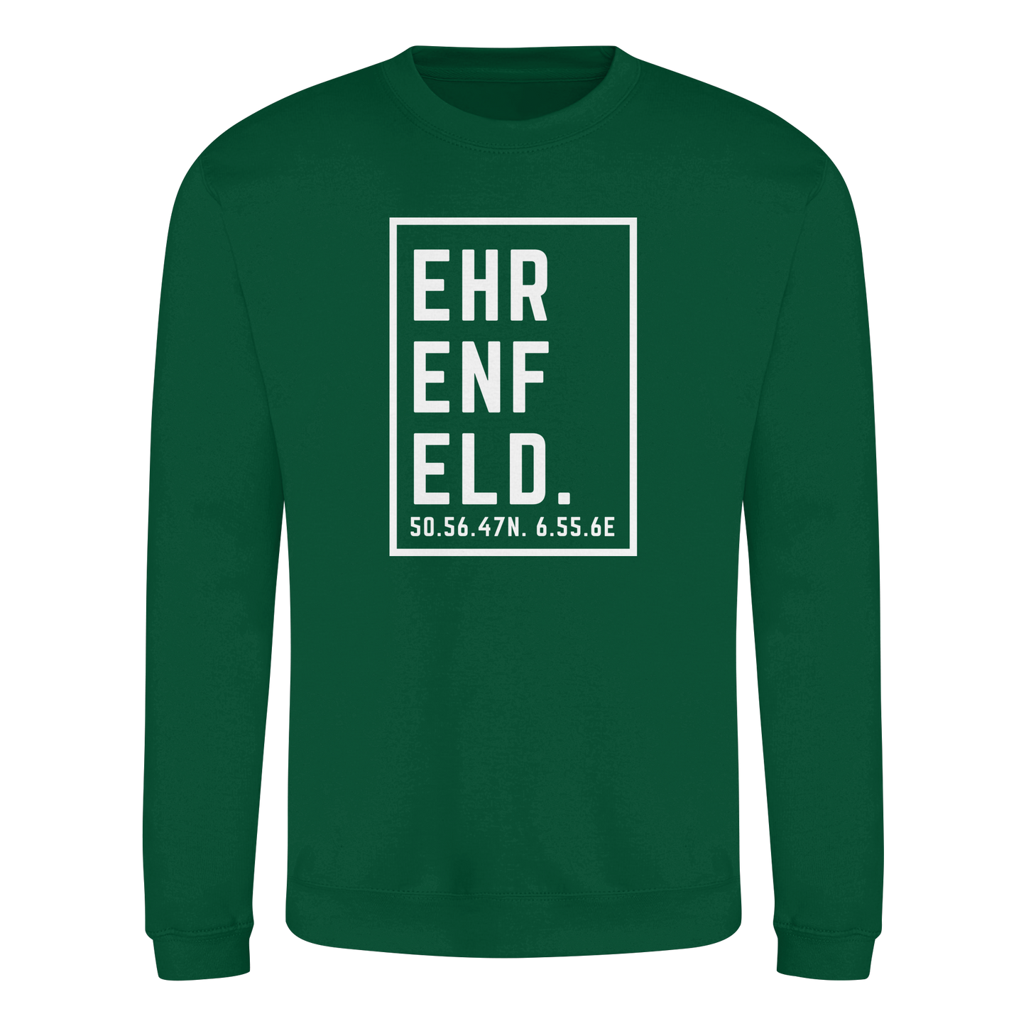 Ehrenfeld Koordinaten (großer Druck auf der Brust) - Basic Sweatshirt
