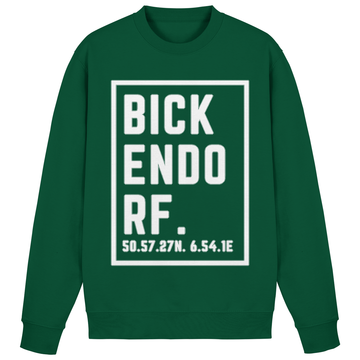 Bickendorf Koordinaten (großer Druck auf der Brust) - Basic Sweatshirt