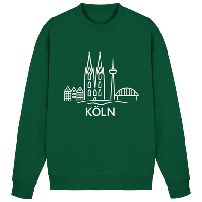 Köln Skyline (großer Druck auf der Brust) - Basic Sweatshirt