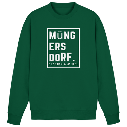 Müngersdorf Koordinaten (großer Druck auf der Brust) - Basic Sweatshirt