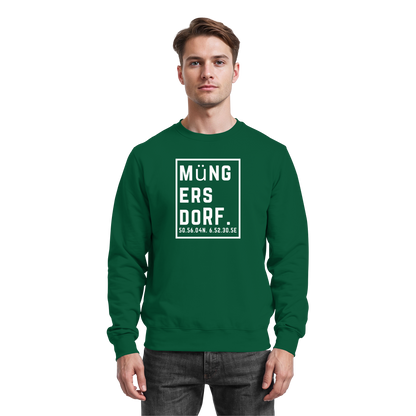 Müngersdorf Koordinaten (großer Druck auf der Brust) - Basic Sweatshirt