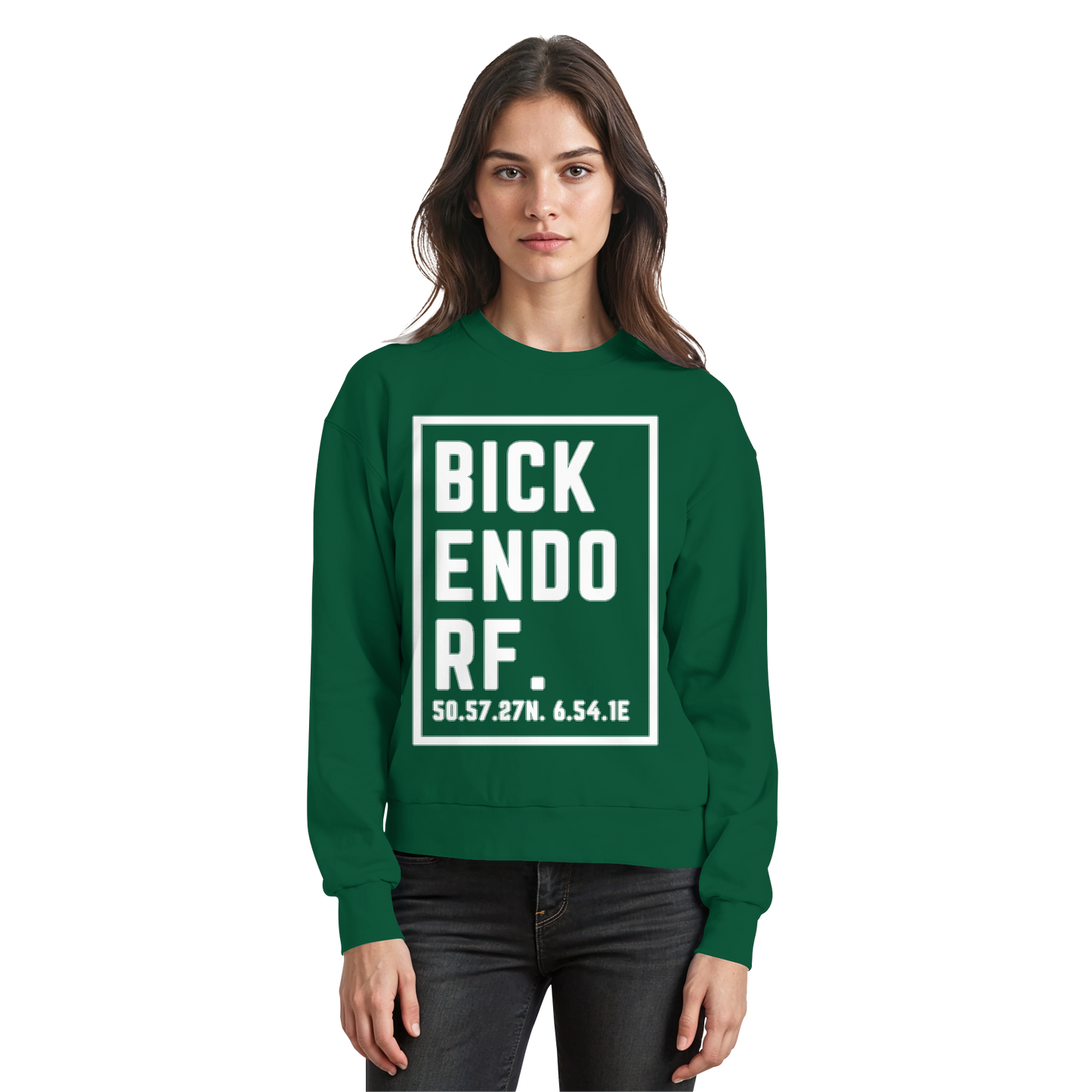 Bickendorf Koordinaten (großer Druck auf der Brust) - Basic Sweatshirt