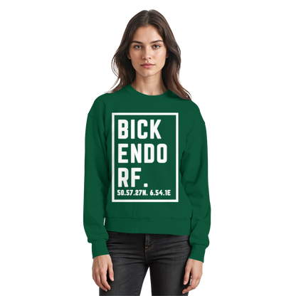 Bickendorf Koordinaten (großer Druck auf der Brust) - Basic Sweatshirt