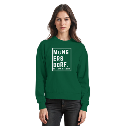 Müngersdorf Koordinaten (großer Druck auf der Brust) - Basic Sweatshirt