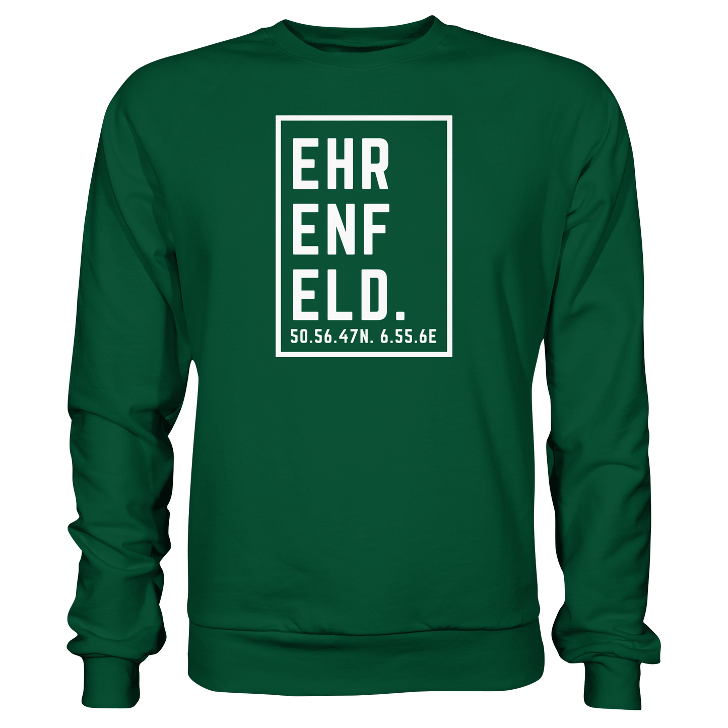 Ehrenfeld Koordinaten (großer Druck auf der Brust) - Basic Sweatshirt